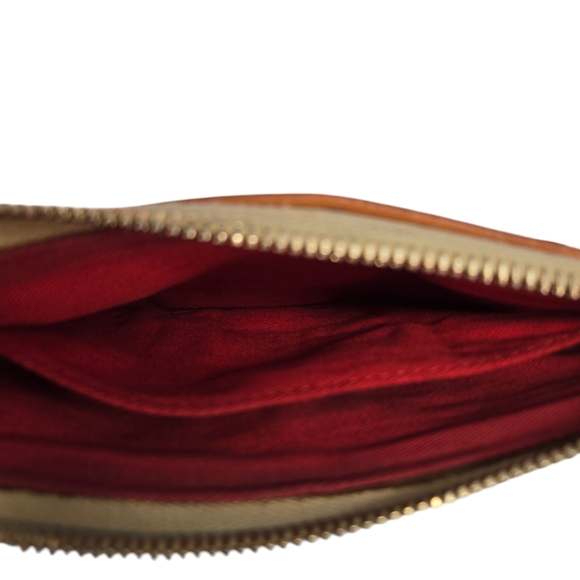 Dooney & Bourke Chevron Zebra Wristlet Clutch Black White Tan - Picture 9 of 13